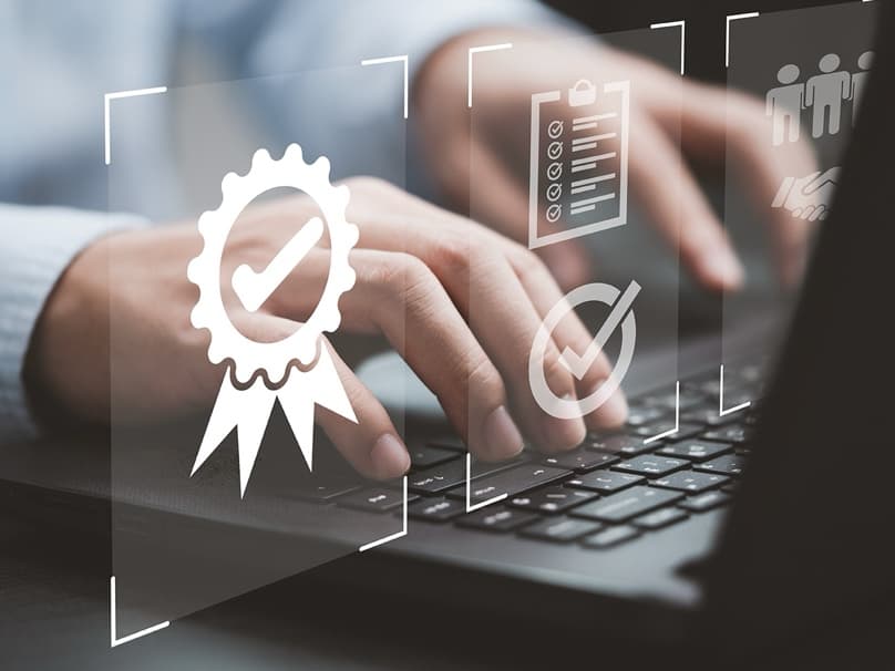 Content creator working with AI tools to develop business content strategy