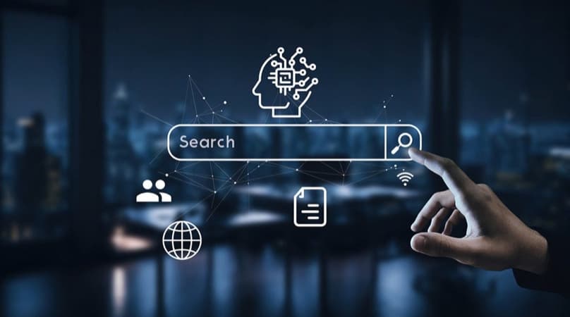 AI search visibility engines processing web content to generate cited answers for users