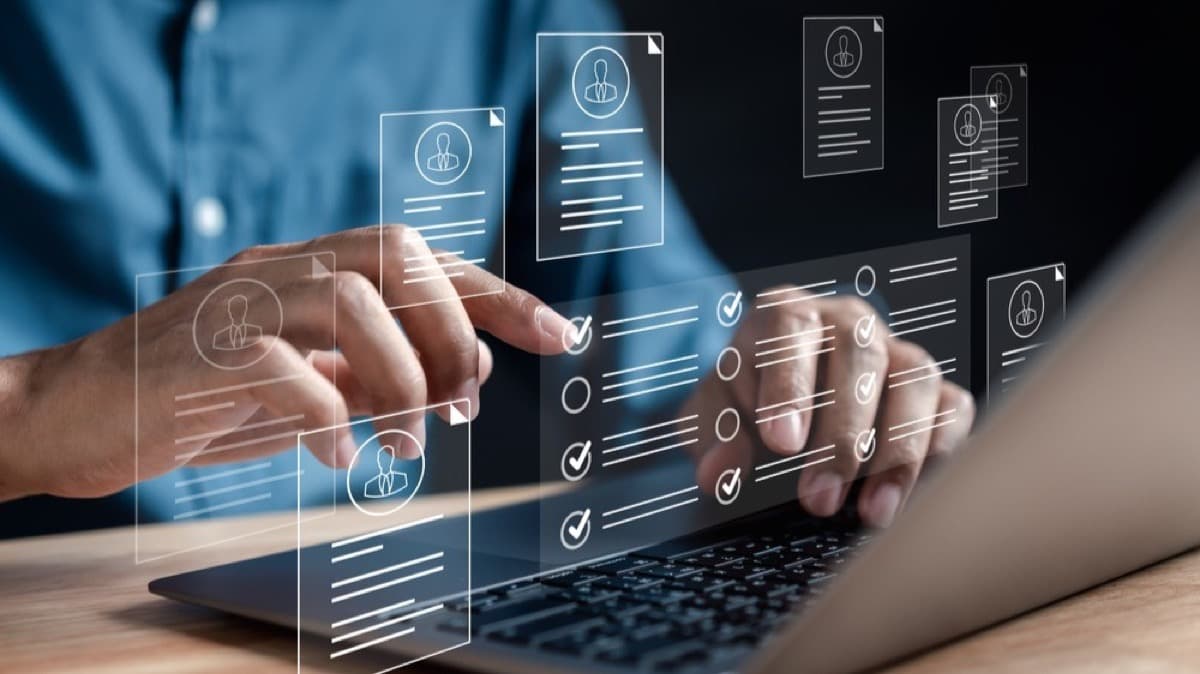 Digital interface showing AI-powered answer engines processing and citing web content for search queries