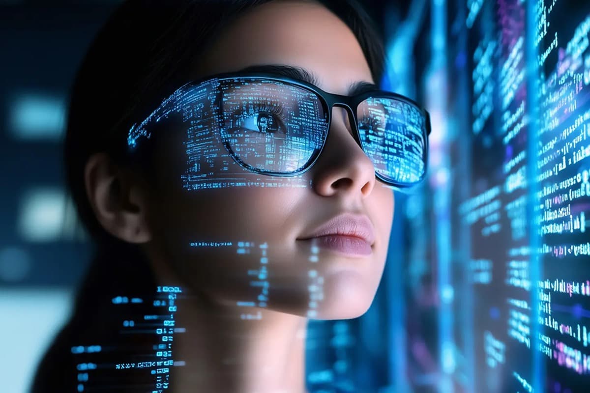 AI-powered brand optimization visualization showing interconnected digital signals and brand visibility across AI search platforms