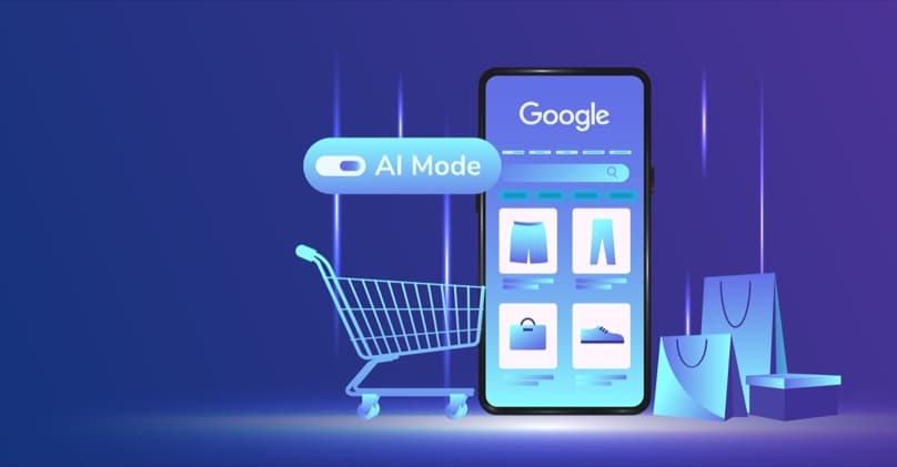 Google AI Shopping experience showing AI-powered product recommendations and personalised shopping results