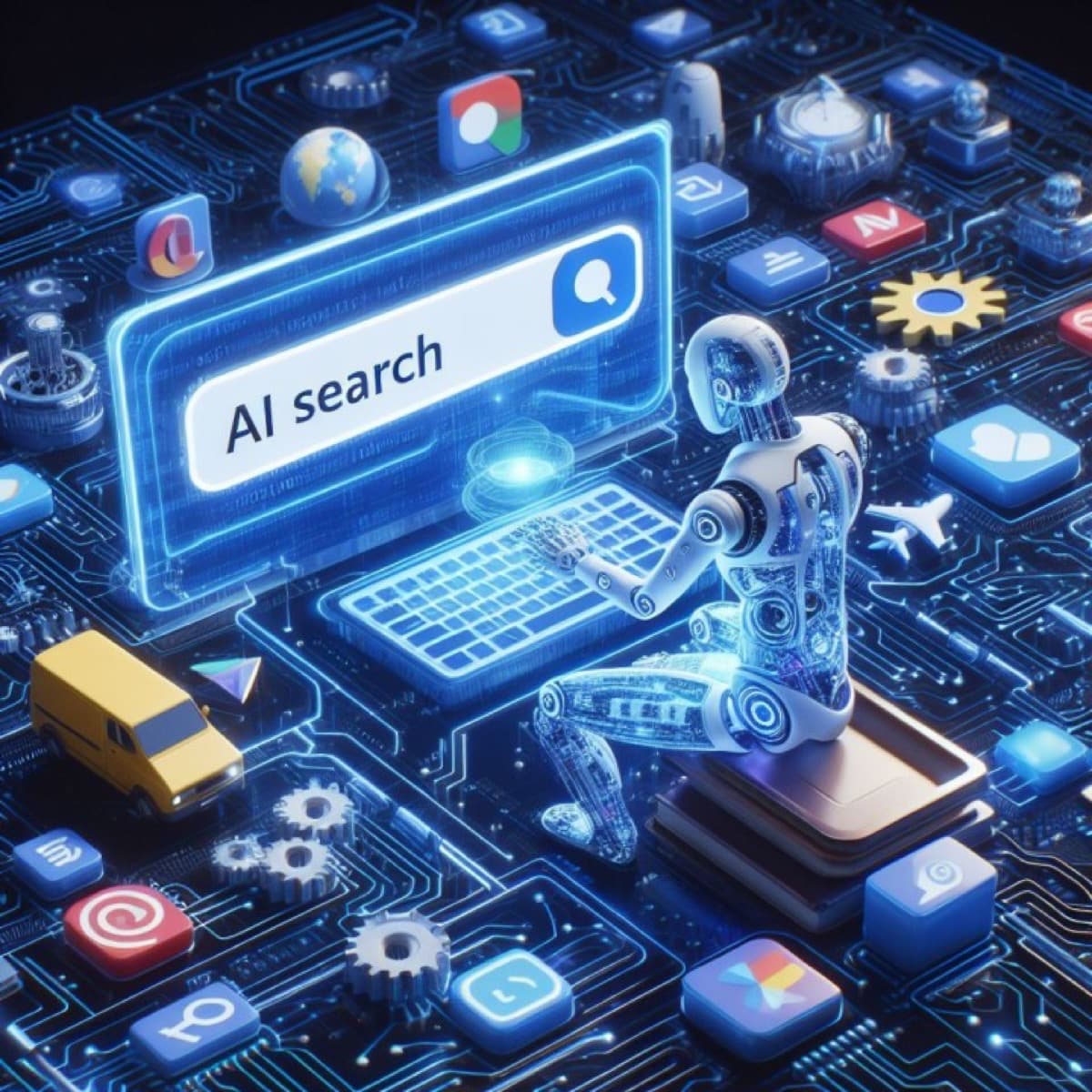 SEO tutorial for AI-driven search showing the intersection of traditional SEO and AI optimization