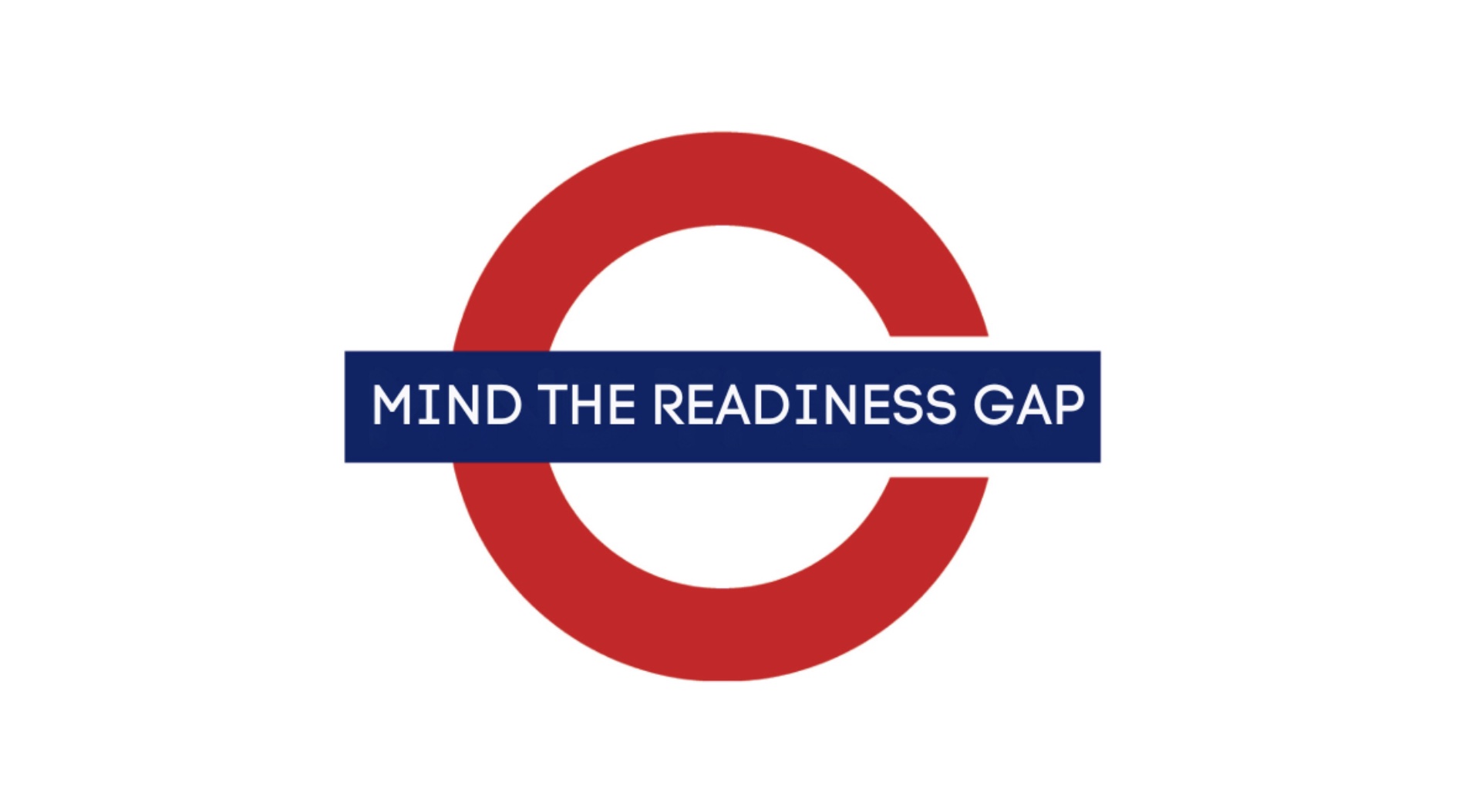 London Underground style roundel with the slogan Mind the Readiness Gap, illustrating the agentic commerce readiness gap most businesses face