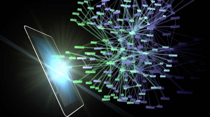 Network graph visualisation of backlink connections radiating from a central hub, illustrating the link economy that powers website authority