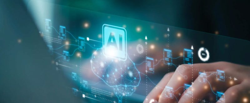 AI technology interface visualising data discovery patterns