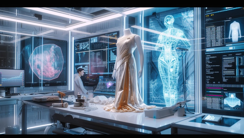 AI-powered fashion search strategy showing how product data flows into LLM recommendations