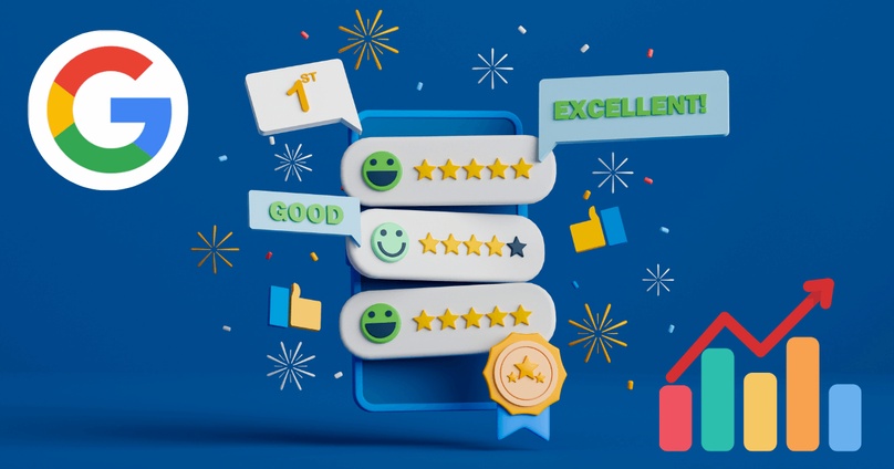 Google reviews displayed on a smartphone for a business increasing its online review count