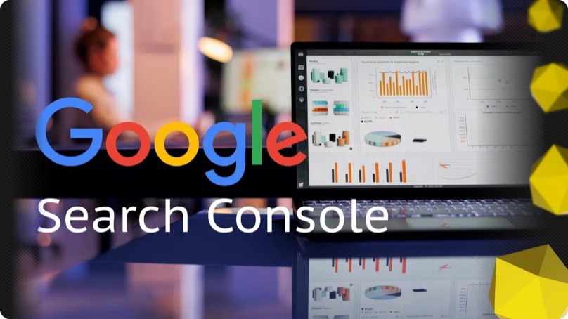 Google Search Console dashboard showing search performance metrics including clicks, impressions, CTR and average position