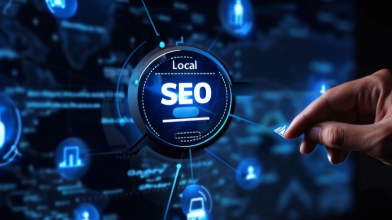Law firm SEO strategy showing digital marketing concepts for legal services visibility