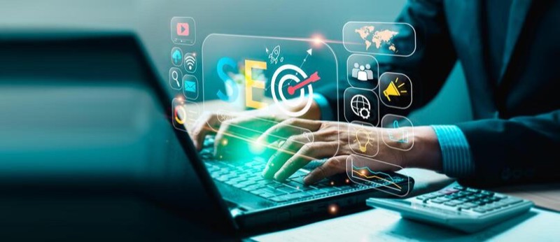 SEO professionals using digital marketing tools to build strategic page authority