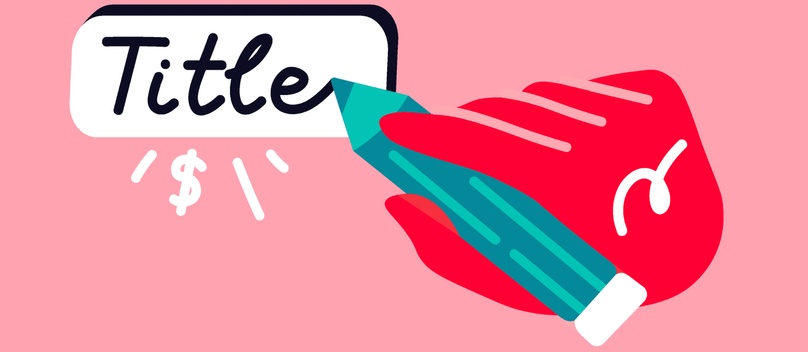 Hand drawing a blog post title with a pencil, illustrating SEO and AI search title optimisation